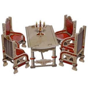 Збірна модель Умная бумага Їдальня (біла) (259-02) зображення 1