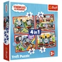 Пазл Trefl Thomas&Friends Дивовижний Томас 4 in 1 (12, 15, 20, 24) деталей (5900511346190) - зменшене зображення 1