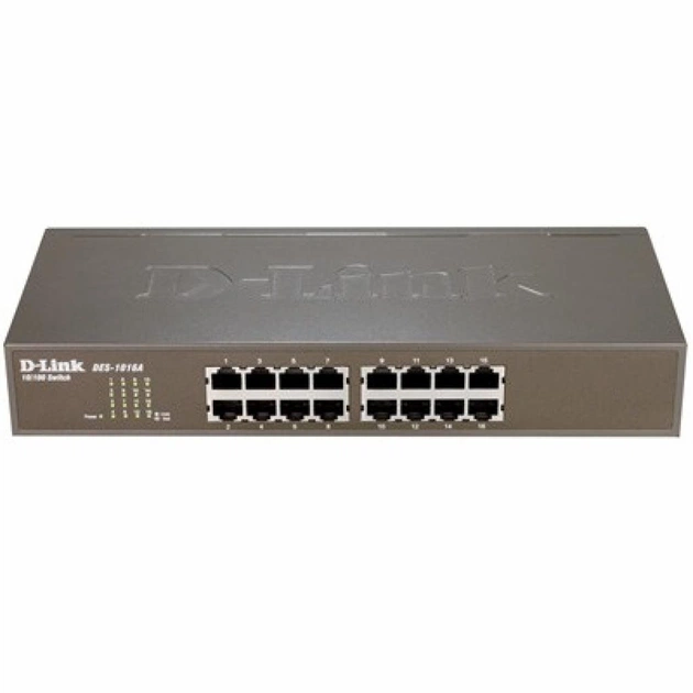 Комутатор мережевий D-Link DES-1016A (DES-1016A metal) - зображення 1