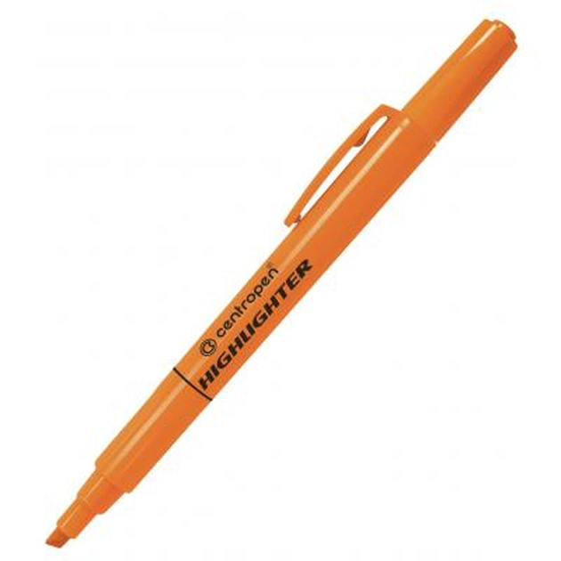 Маркер Centropen Fax 8722 1-4 мм, chisel tip, orange (8722/06) - изображение 1