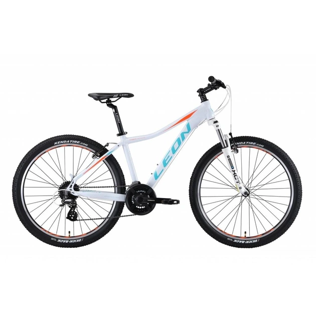 Велосипед Leon 26" HT-LADY AM Vbr рама-18" 2019 біло-блакитний з помаранчевим (OPS-LN-26-045) - изображение 1