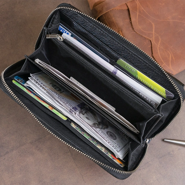 Кошелек ST Leather Кожаный Черный (19292) - изображение 10