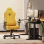 Крісло ігрове Anda Seat Kaiser 3E Fabric XL Bright Yellow (AD23YC-XL-09-Y-CF-Y01) - зменшене зображення 9