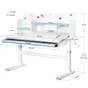 Парта Evo-kids Blue (TH-360 WG/BL) - зменшене зображення 3
