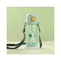 Пляшка для води Casno 690 мл KXN-1219 Зелена Зебра з соломинкою (KXN-1219_Green) - зменшене зображення 2