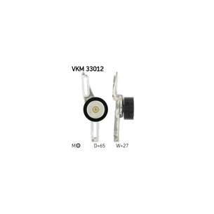 Ролик натягувача ременя SKF VKM 33012 зображення 1