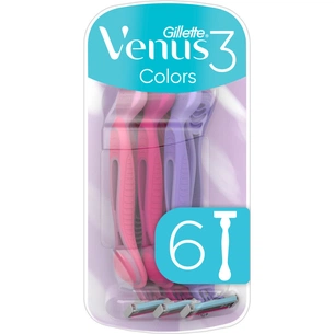 Бритва Gillette Venus 3 Colors 6 шт. (7702018426201) зображення 1