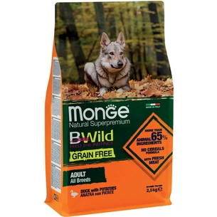 Сухий корм для собак Monge Dog Bwild Gr.Free качка 2.5 кг (8009470004732) зображення 1