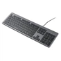 Клавіатура Vinga KB735 black-grey - зменшене зображення 1