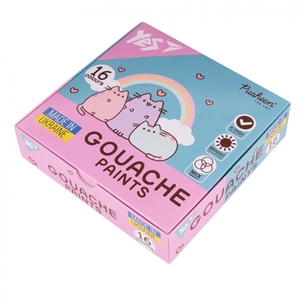 Гуашеві фарби Yes Pusheen 16 кольорів по 20 мл (230403) зображення 1