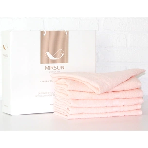 Рушник MirSon набір банних 5080 Elite SoftNess Peach 50х90 6 шт (2200003524048) зображення 1