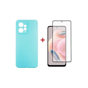 Чохол до мобільного телефона Dengos Xiaomi Redmi Note 12 4G Case + Glass (Ice blue) (DG-KM-83) зображення 1