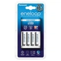 Зарядний пристрій для акумуляторів Panasonic Basic Charger New + Eneloop 4AAA 750 mAh NI-MH (K-KJ51MCC04E) - зменшене зображення 1