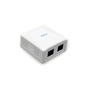 Комп'ютерна розетка Cablexpert RJ45x2 FTP, cat.6 (NCAC-2F6-01) - зменшене зображення 1
