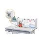 Парта Mealux Hamilton Multicolor Blue (BD-680 W/G MC+BL з полицею) - зменшене зображення 2