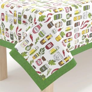 Скатертина Home Line Спеції салатовий, 140х180см (162766) зображення 1