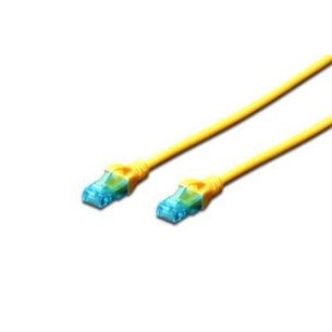 Патч-корд 5м, UTP, cat.5e, AWG 26/7, CCA, PVC, yellow Digitus (DK-1512-050/Y) зображення 1