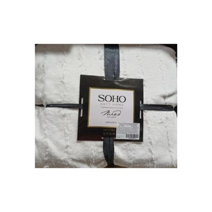 Плед Soho флісовий 200x230 см Pattern Білий (смужка) (1015К) зображення 1