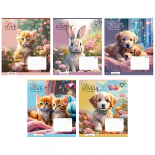 Зошит Yes You Lovely 12 аркушів клітинка (766926) зображення 1