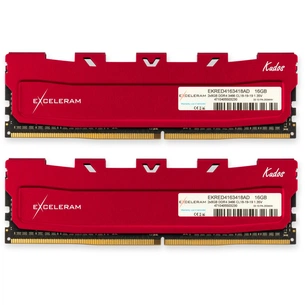 Модуль пам'яті для комп'ютера DDR4 16GB (2x8GB) 3466 MHz Kudos Red eXceleram (EKRED4163418AD) зображення 1