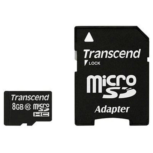 Карта пам'яті Transcend 8Gb microSDHC class 10 (TS8GUSDHC10) - изображение 1