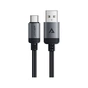 Дата кабель USB 2.0 AM to USB-C 1.2m 3.0A 18W aluminum alloy Black Acefast (6974316283782) - зменшене зображення 1