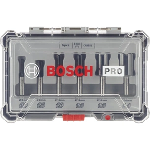 Набір фрез Bosch Professional пазових, 8мм, 6шт (2.607.017.466) зображення 1