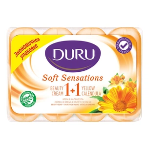 Тверде мило Duru Soft Sensations Крем та календула 4 х 90 г (8690506481650) зображення 1