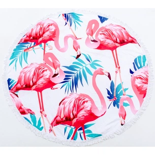 Рушник MirSon пляжний №5054 Summer Time Light flamingo 150x150 см (2200003180688) зображення 1