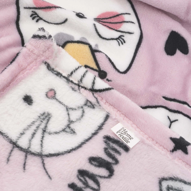 Плед Ardesto Flannel 100% поліестер, котики 160х200 см (ART0132PB) - изображение 5