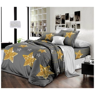 Постільна білизна MirSon Бязь Premium 17-0422 Golden Star Двоспальна (2200002949675) зображення 1