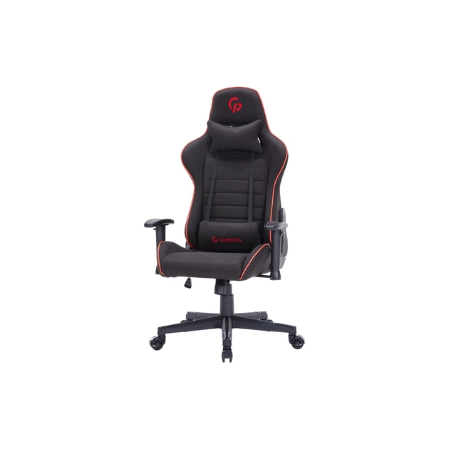 Кресло игровое GamePro GC575FB Fabric Size L Black/Red (GC575FB) - изображение 1