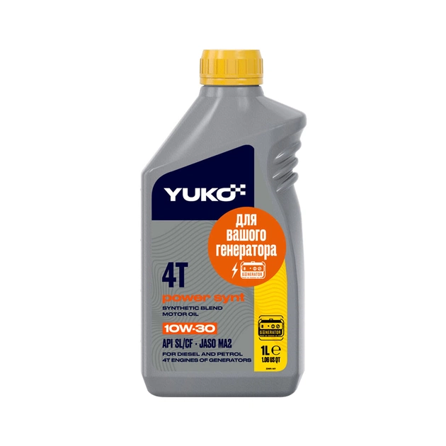 Моторна олива Yuko POWER SYNT 4T 10W-30 1л (4823110402658) - зображення 1