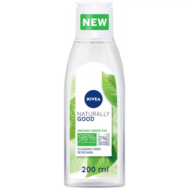 Тонік для обличчя Nivea Naturally Good з екстрактом зеленого чаю 200 мл (4005900701091) - изображение 1