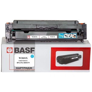 Картридж BASF HP LJ Pro M454/479 6000 ст. Cyan W2031X (BASF-KT-W2031X) зображення 1