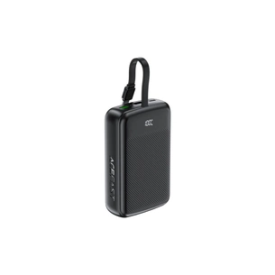Батарея універсальна Acefast 20000mAh 22,5W PD, QC/3.0 USB-A+USB-C In/Out,build-in cable M14 Black (6974316283966) изображение 1