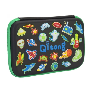 Пенал Cool For School з тисненням 1 відділення Чорний (QT-5638-Black) зображення 1