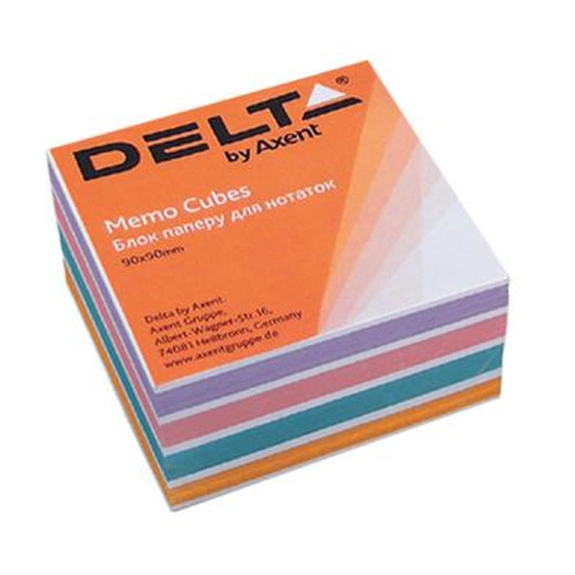 Папір для нотаток Delta by Axent "COLOR" 90Х90Х30мм, unglued (D8023) - зображення 1