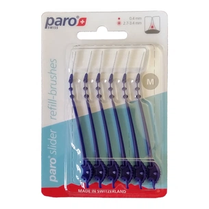 Щітки для міжзубних проміжків Paro Swiss slider змінні розмір M 6 шт. (7610458010334) изображение 1