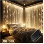 Гірлянда ColorWay Штора завіса 3 x 2 м 240 LED USB теплий колір (CW-GW-240L32U) - зменшене зображення 2