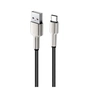 Дата кабель USB 2.0 AM to Lightning 1.0m head metal black ColorWay (CW-CBUL046-BK) - зменшене зображення 5