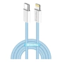 Дата кабель USB-C to Lightning 1.0m 27W blue ColorWay (CW-CBPDCL061-BL) - preview 1