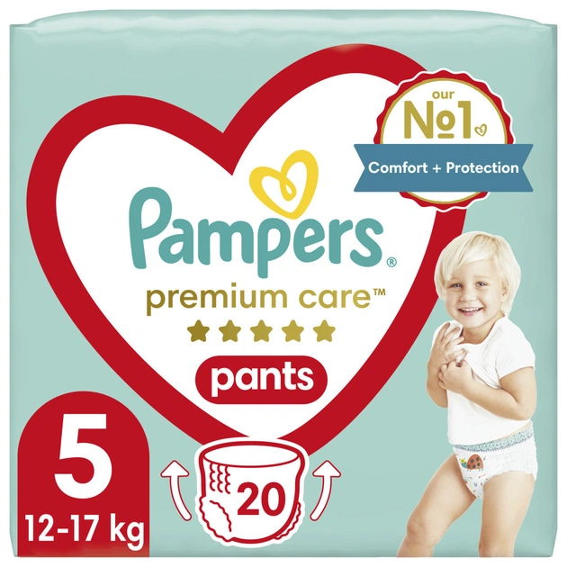Підгузки Pampers Premium Care Pants Junior (12-17 кг), 20 (4015400681243) - зображення 1