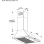 Витяжка кухонна Pyramida ACH 60 PB (1150) IX - зменшене зображення 7