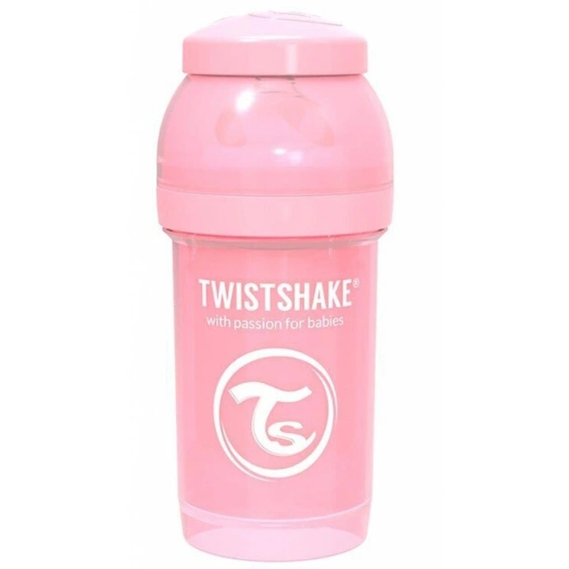Пляшечка для годування Twistshake антиколиковая 78249 светло-розовая 180 мл (69856) - изображение 1
