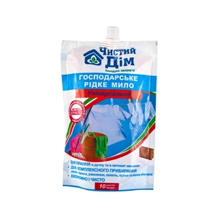 Гель для прання Чистий Дім Господарське рідке мило 500 мл (4820091144706) зображення 1