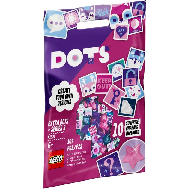 Конструктор LEGO DOTS Додаткові елементи - серія 3, 107 деталей (41921) - изображение 1