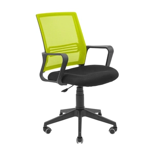 Офісне крісло Richman Джина Пластик Піастра Сітка чорна + зелена (ADD0003094) зображення 1