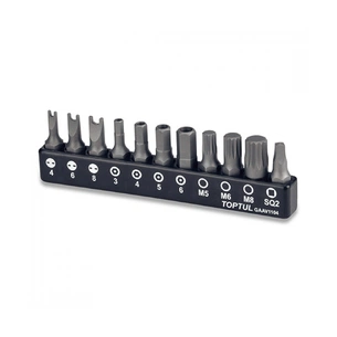 Набір біт Toptul для шуруповерта 1/4" 11од. (GAAV1104) зображення 1
