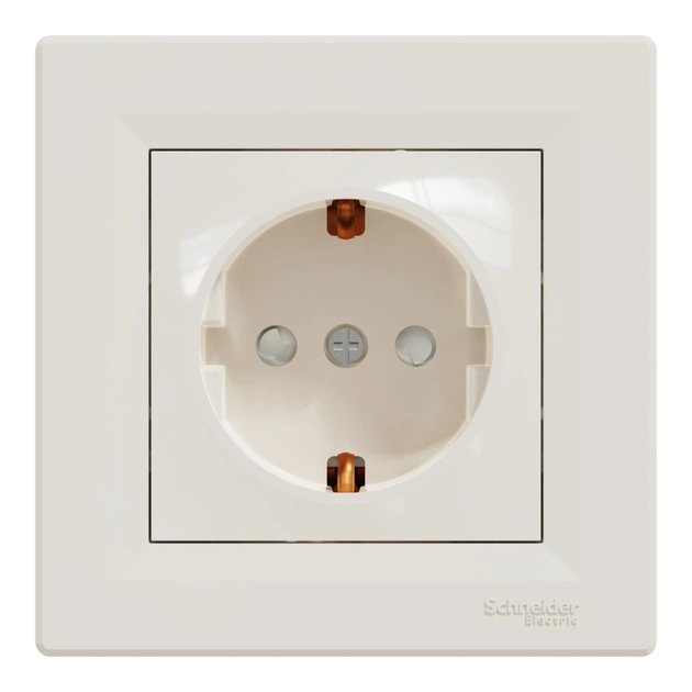 Розетка Schneider Electric ASFORA со штор. крем (EPH2900223) - зображення 1